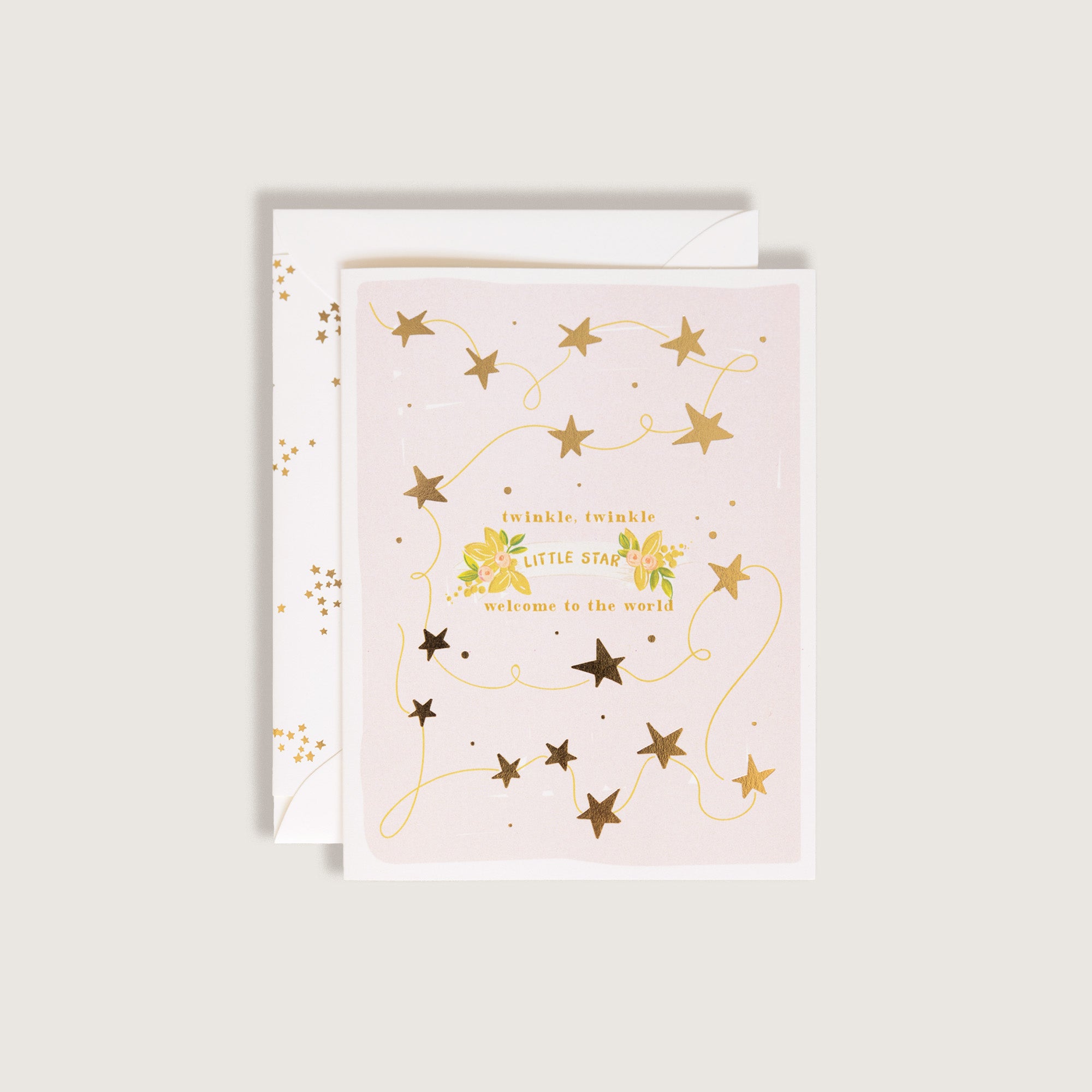 Twinkle Twinkle, Little Star Blush Card