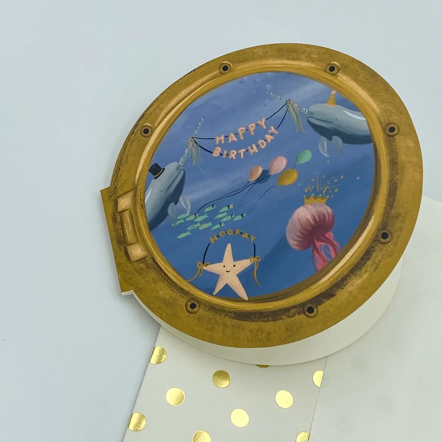 Porthole Birthday Card