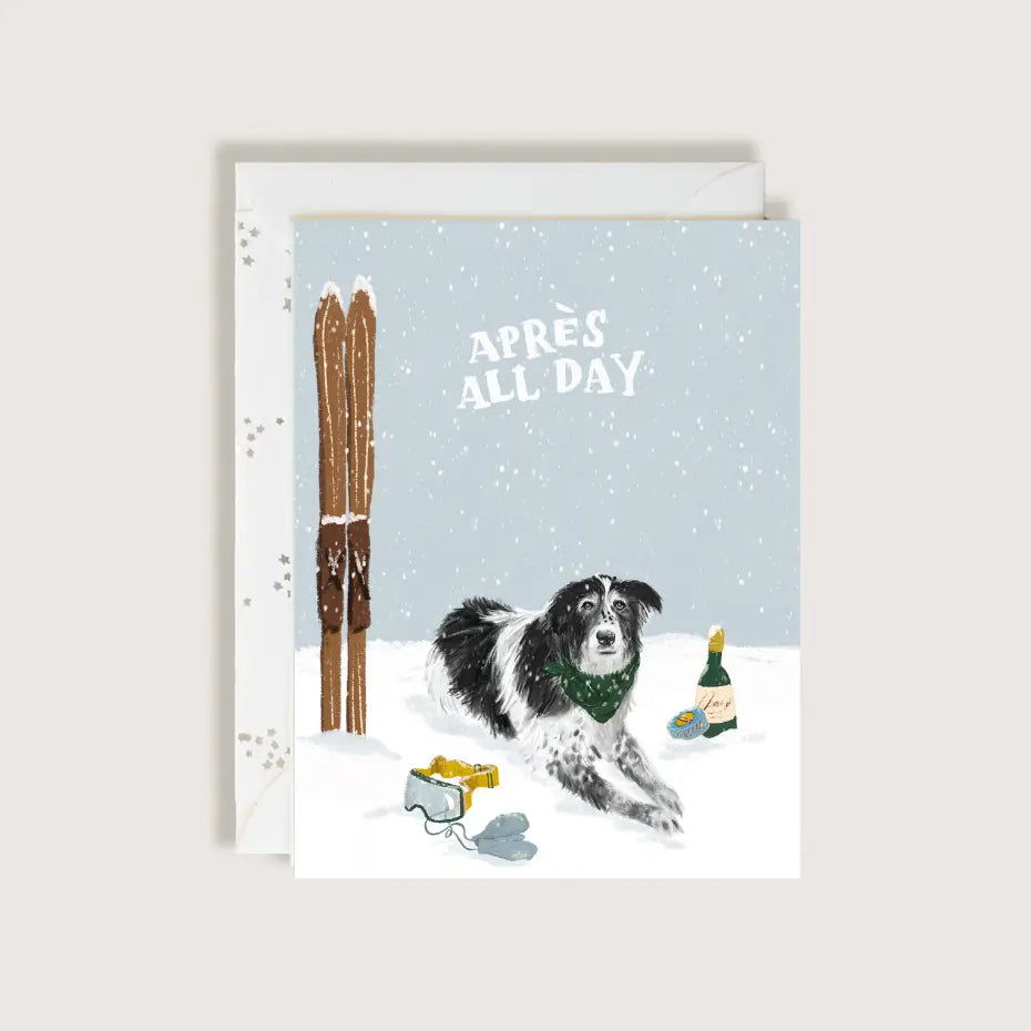 Apres All Day Greeting Card