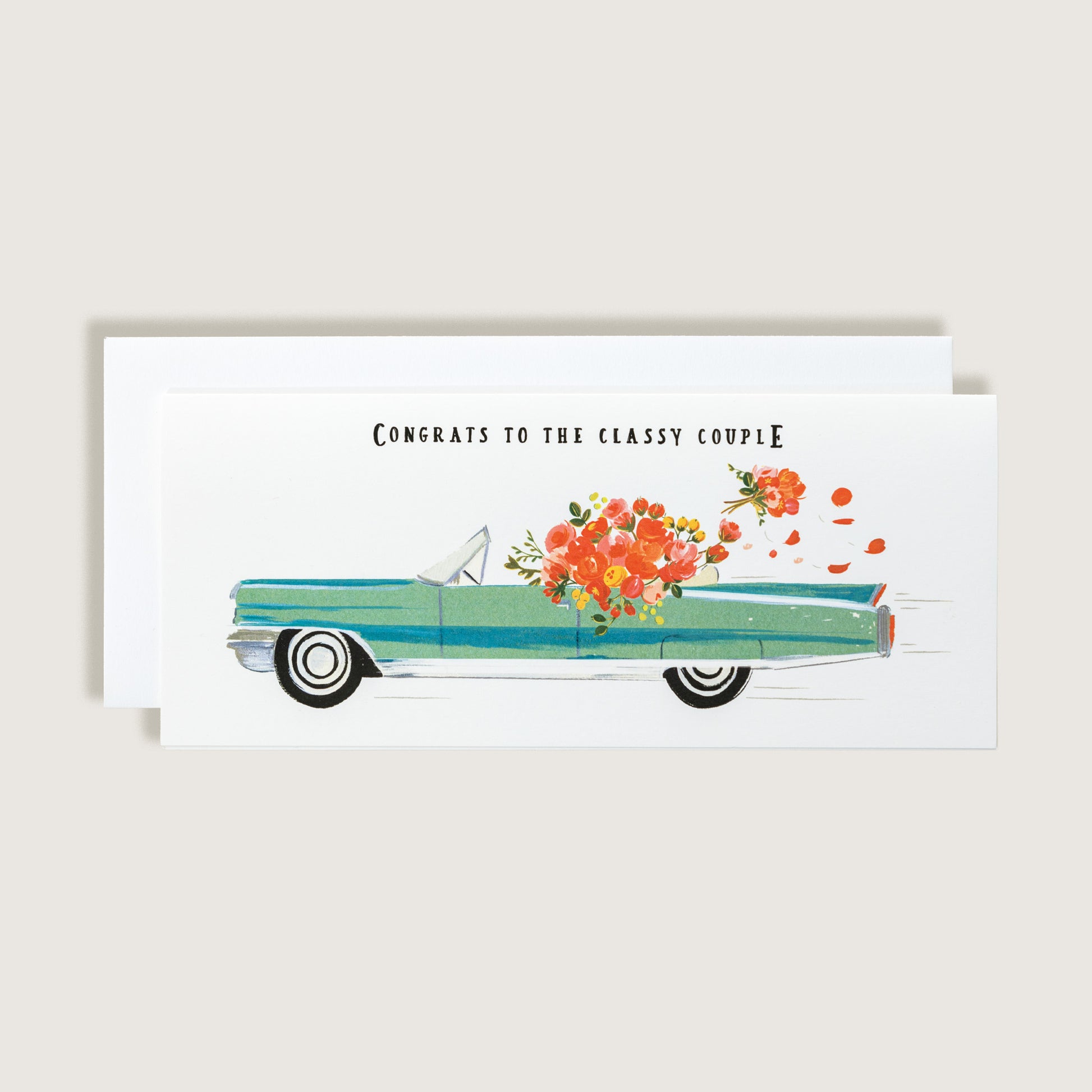 Congrats Classy Couple Greeting Card
