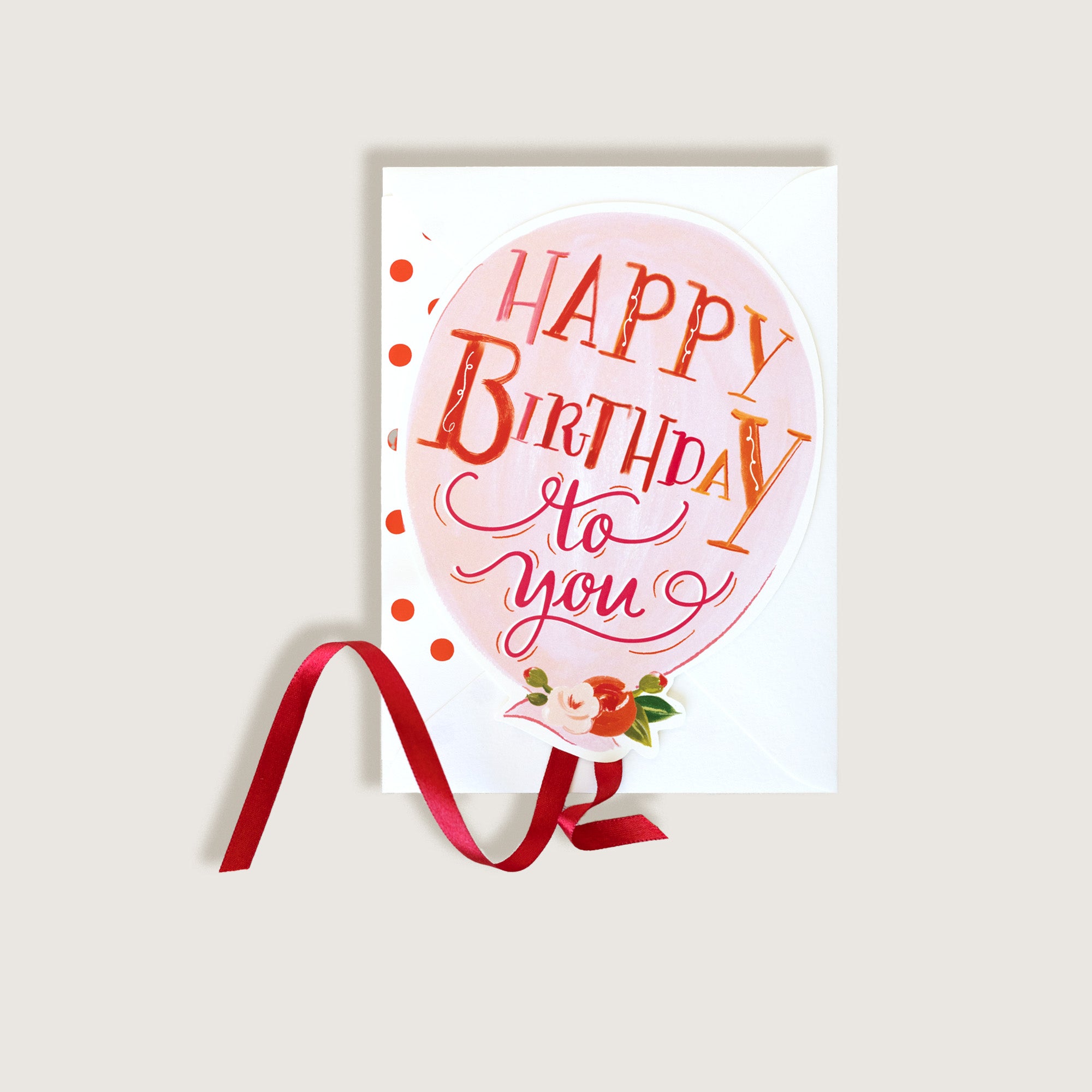 Happy Birthday Balloon Greeting Card