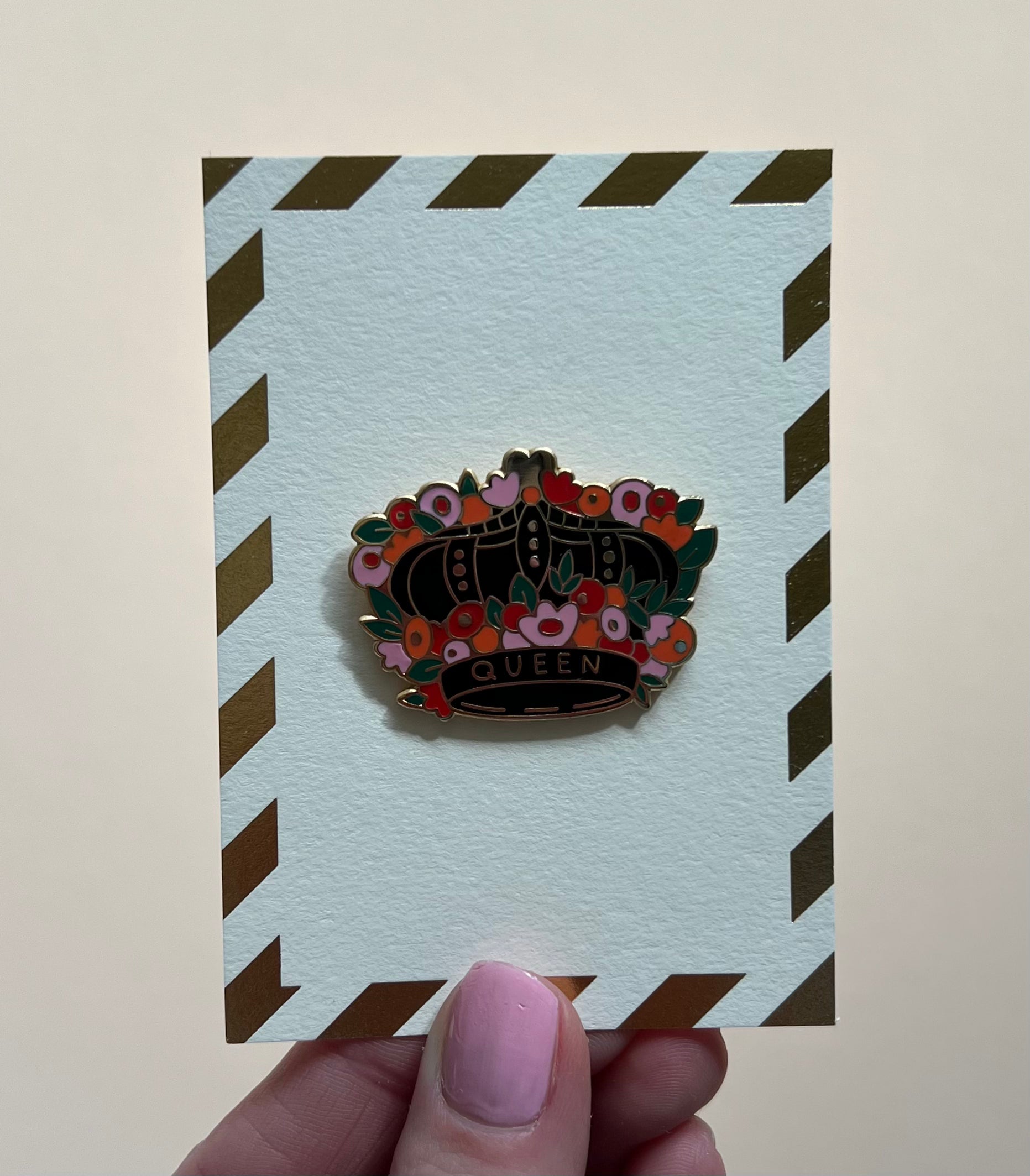 Queen Crown Enamel Pin