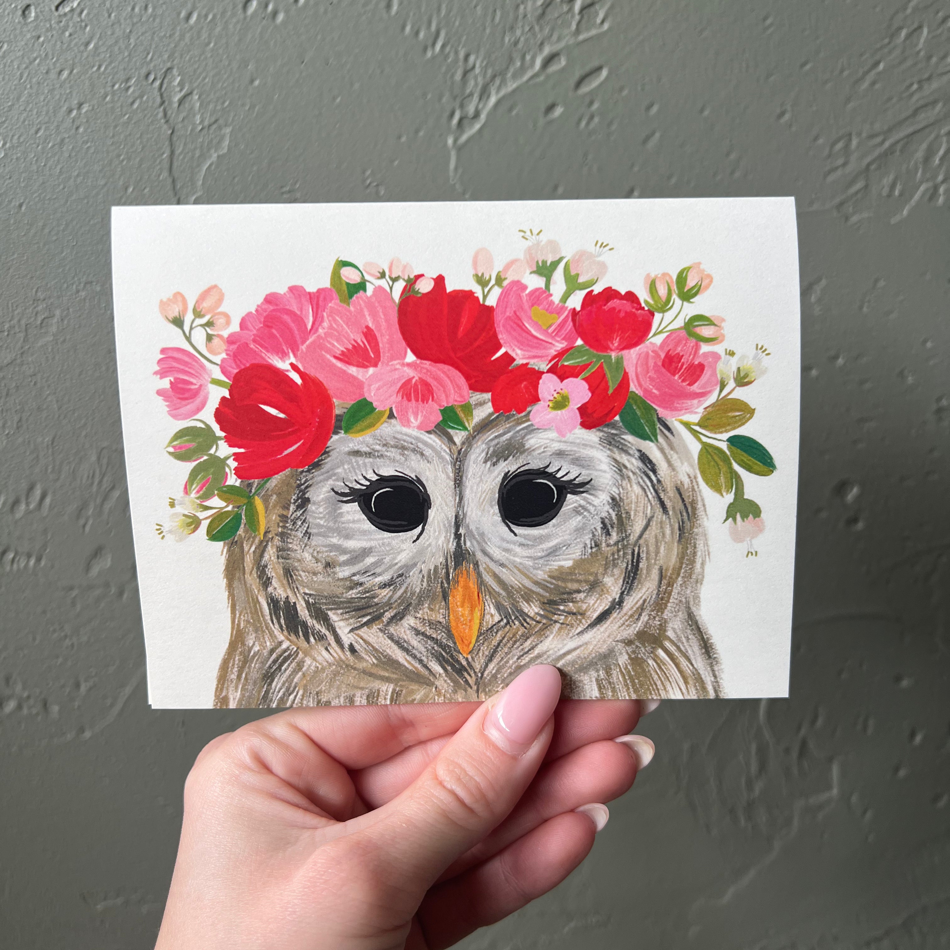 Lady Owl Card