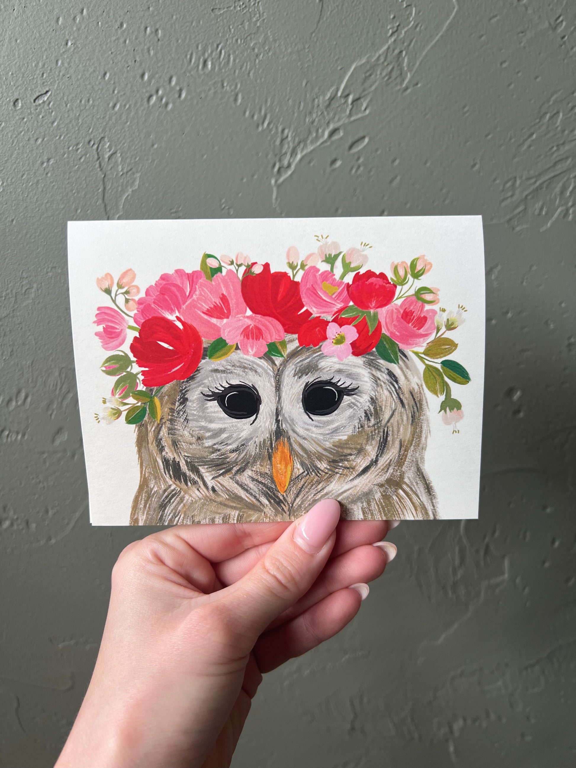 Lady Owl Card