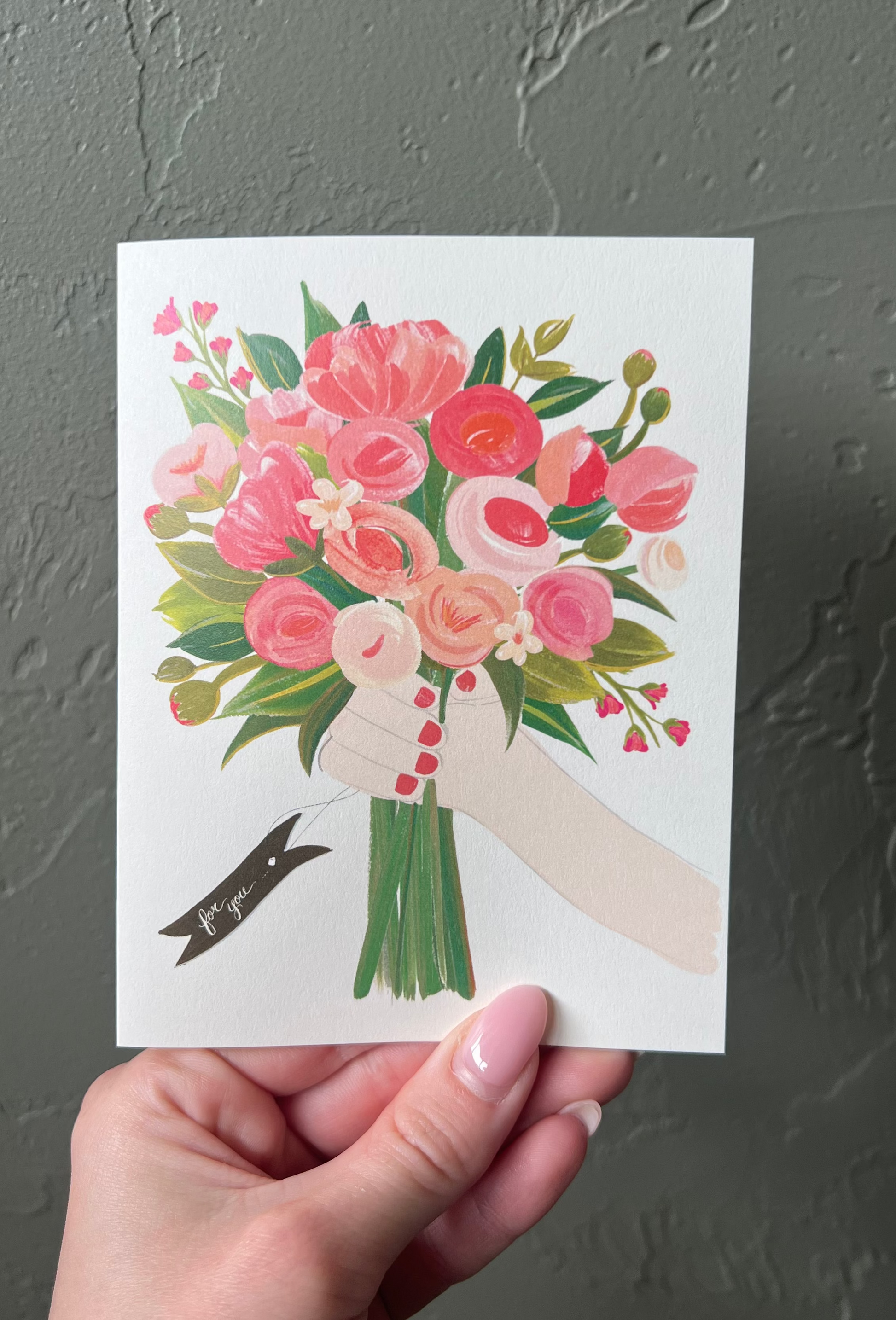 For You Bouquet Card