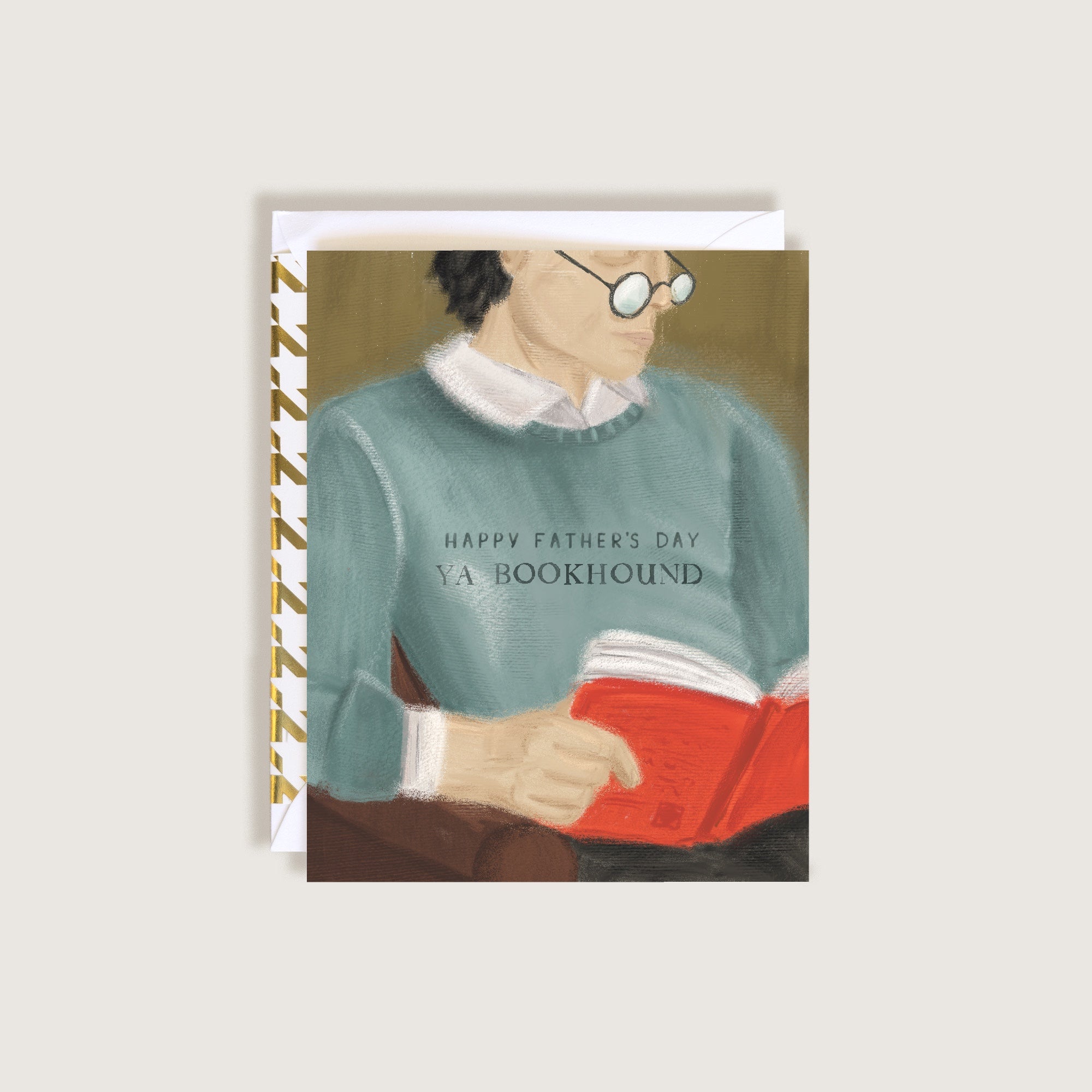 Happy Father's Day Ya Bookhound Greeting Card