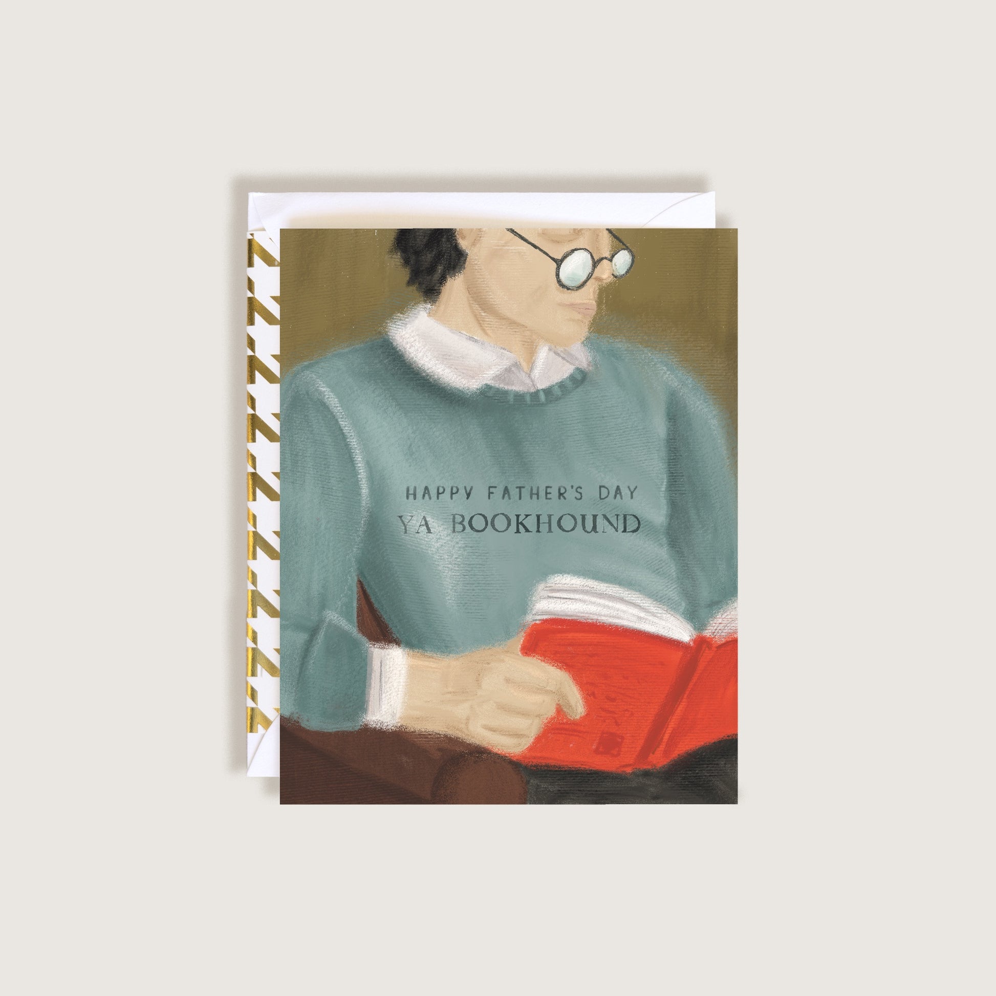 Happy Father's Day Ya Bookhound Greeting Card