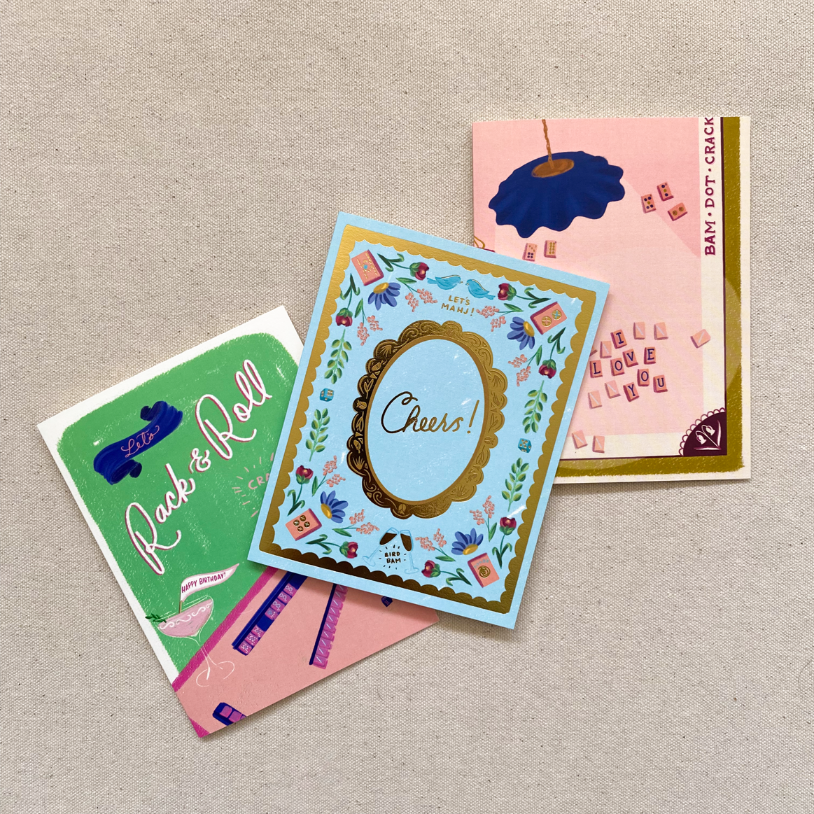 I Love You Mahjong Greeting Card