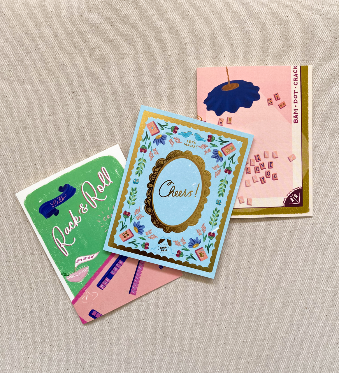 I Love You Mahjong Greeting Card