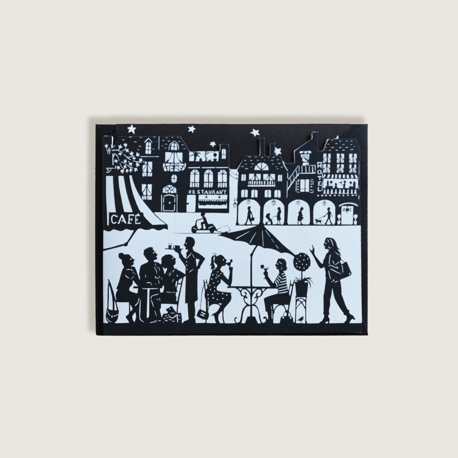 Cafe Terrace Card Die Cut