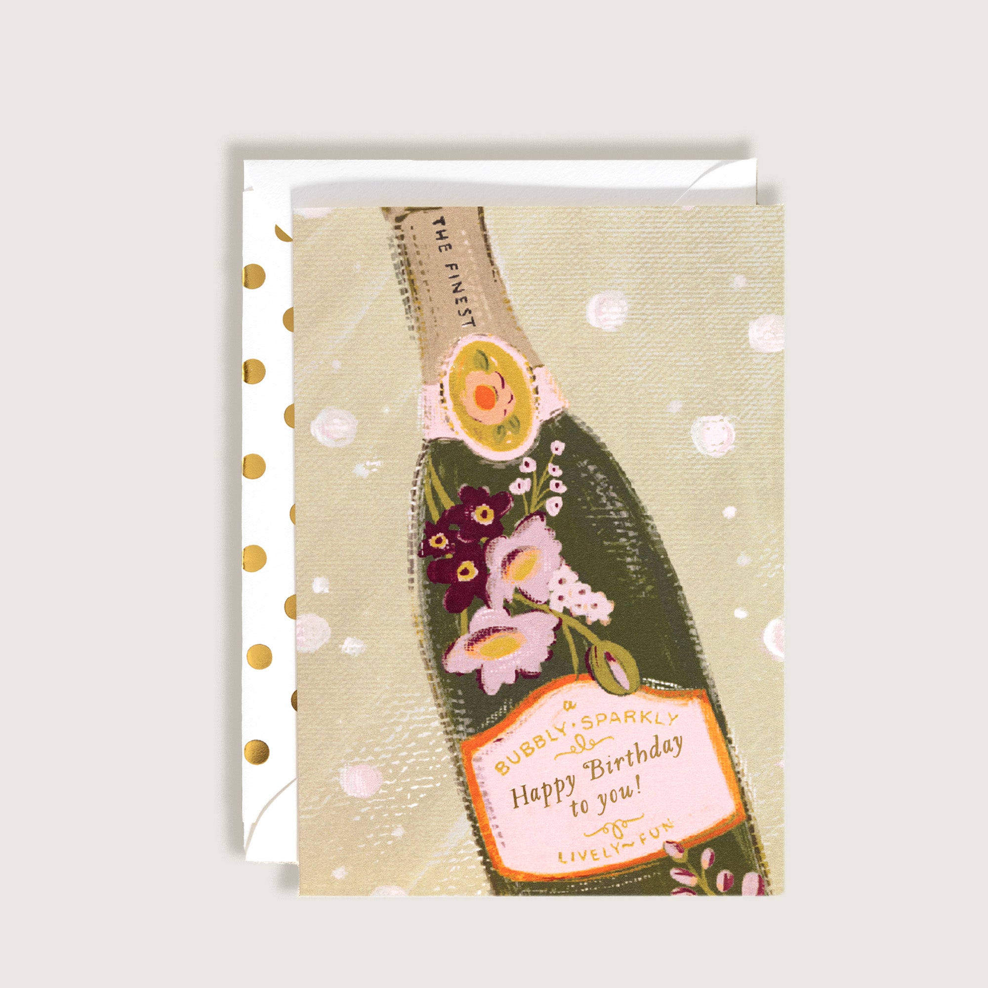 Happy Birthday Bubbly Sparkly Card