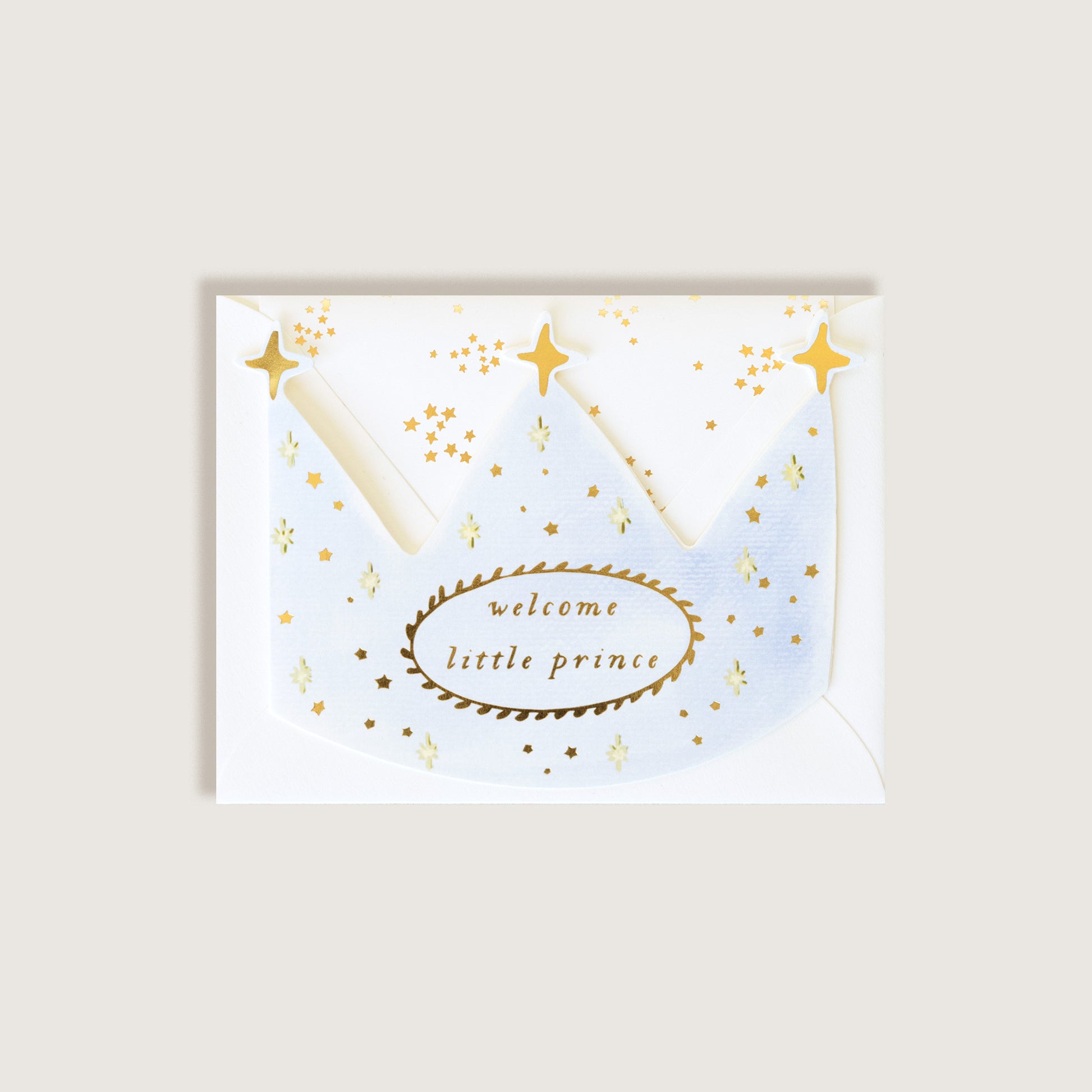 Welcome Little Prince Greeting Card