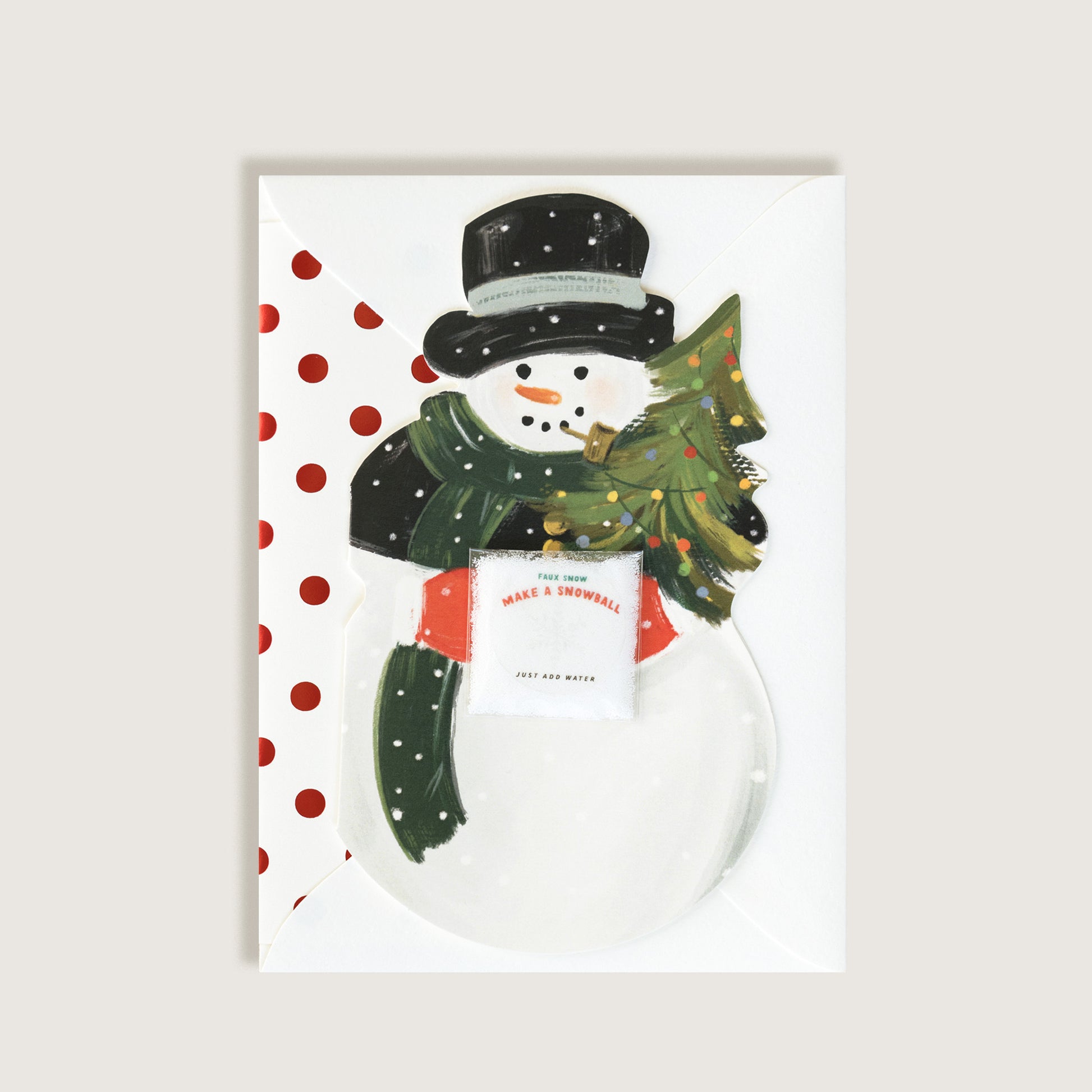 Make Your Own Snowball Snowman Greeting Card