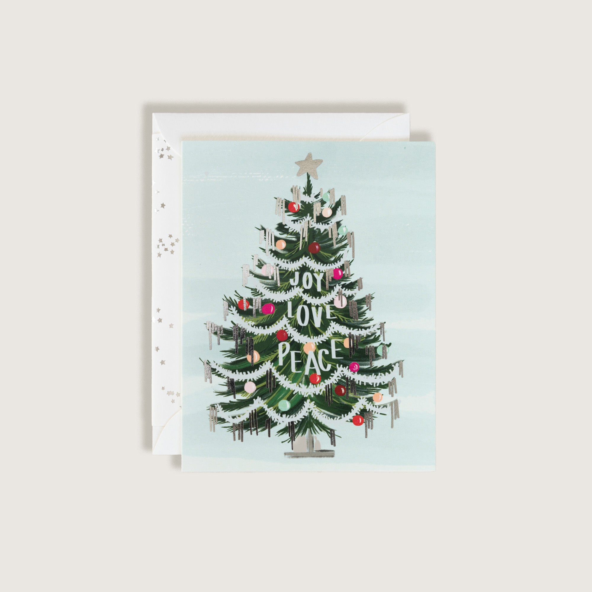 Tinsel Tree Greeting Card