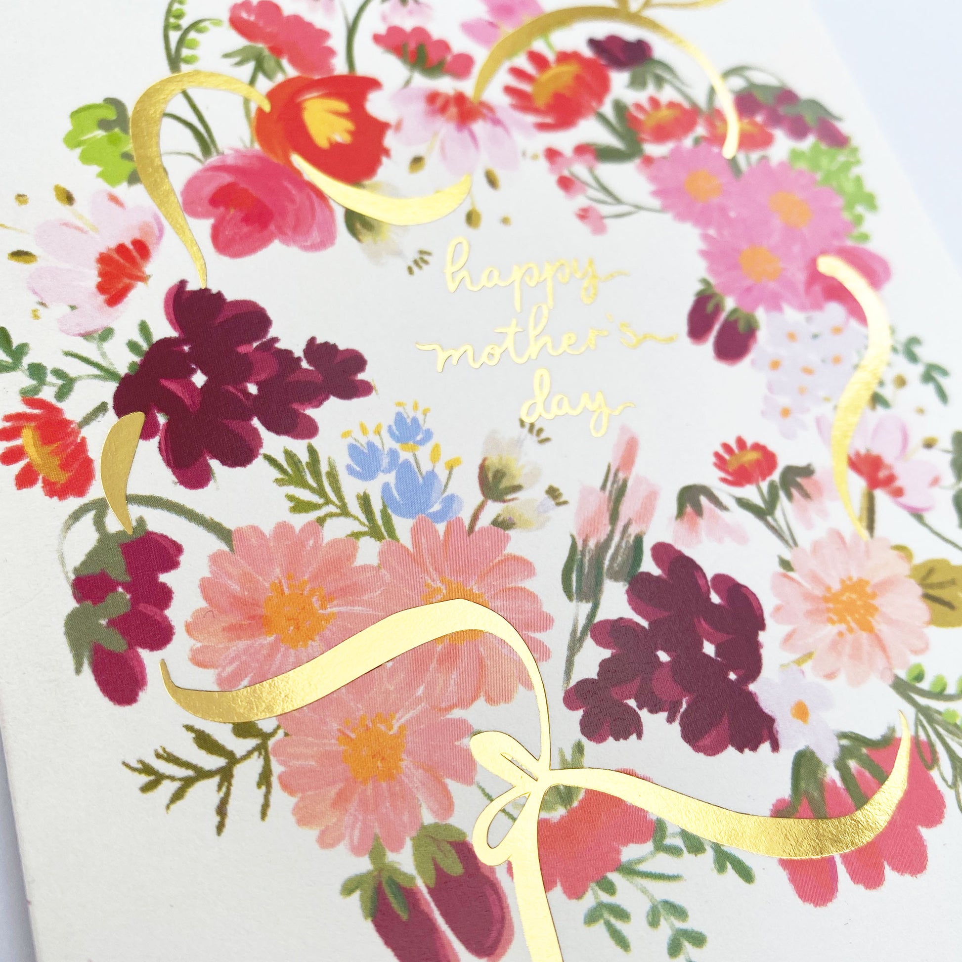 Happy Mother's Day Wreath Greeting Card