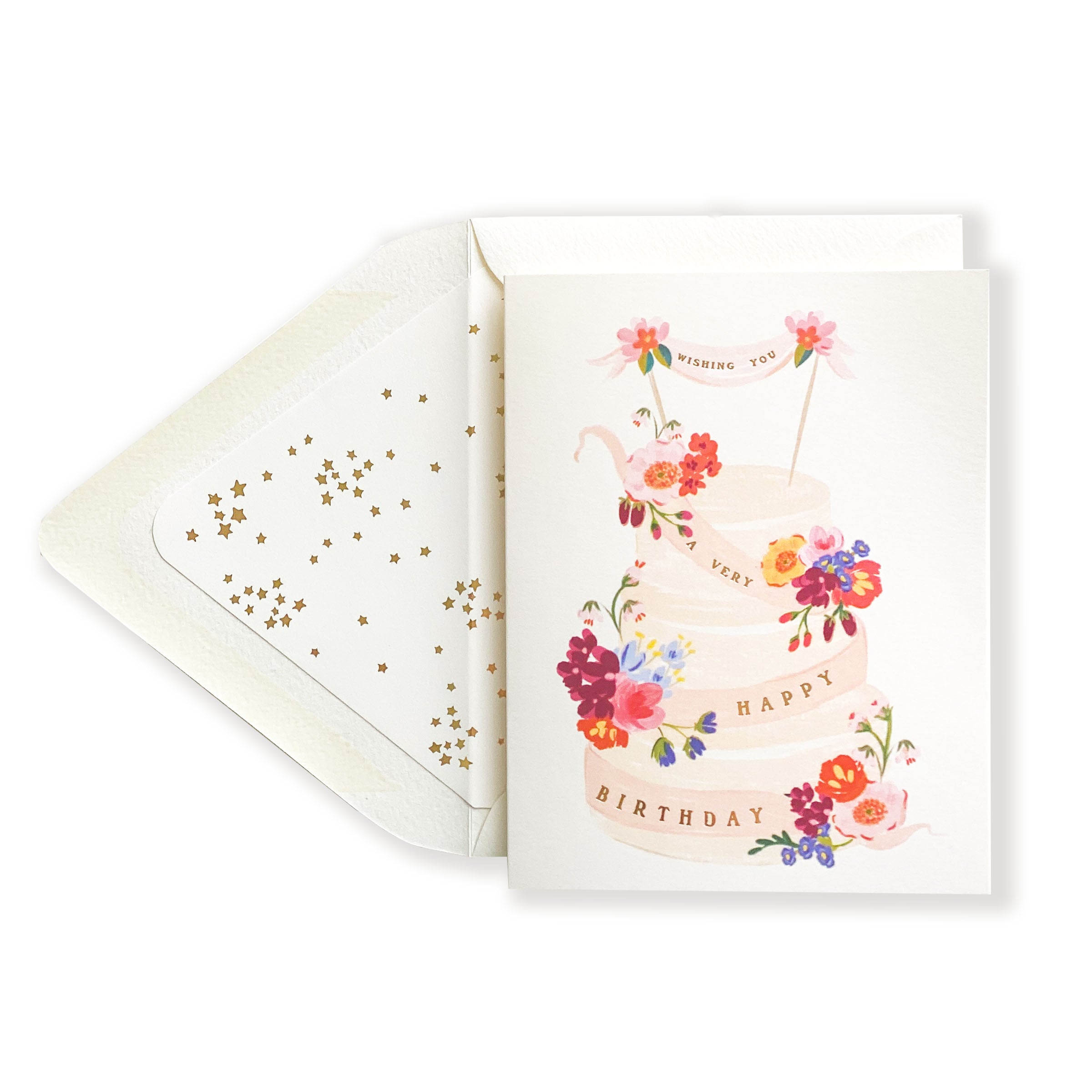 Wishing You a Happy Birthday Cake Card