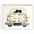 Mr & Mrs Card Vintage Getaway Car - The First Snow