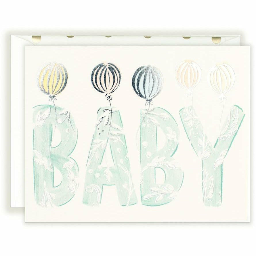 Baby Letters Aqua - The First Snow