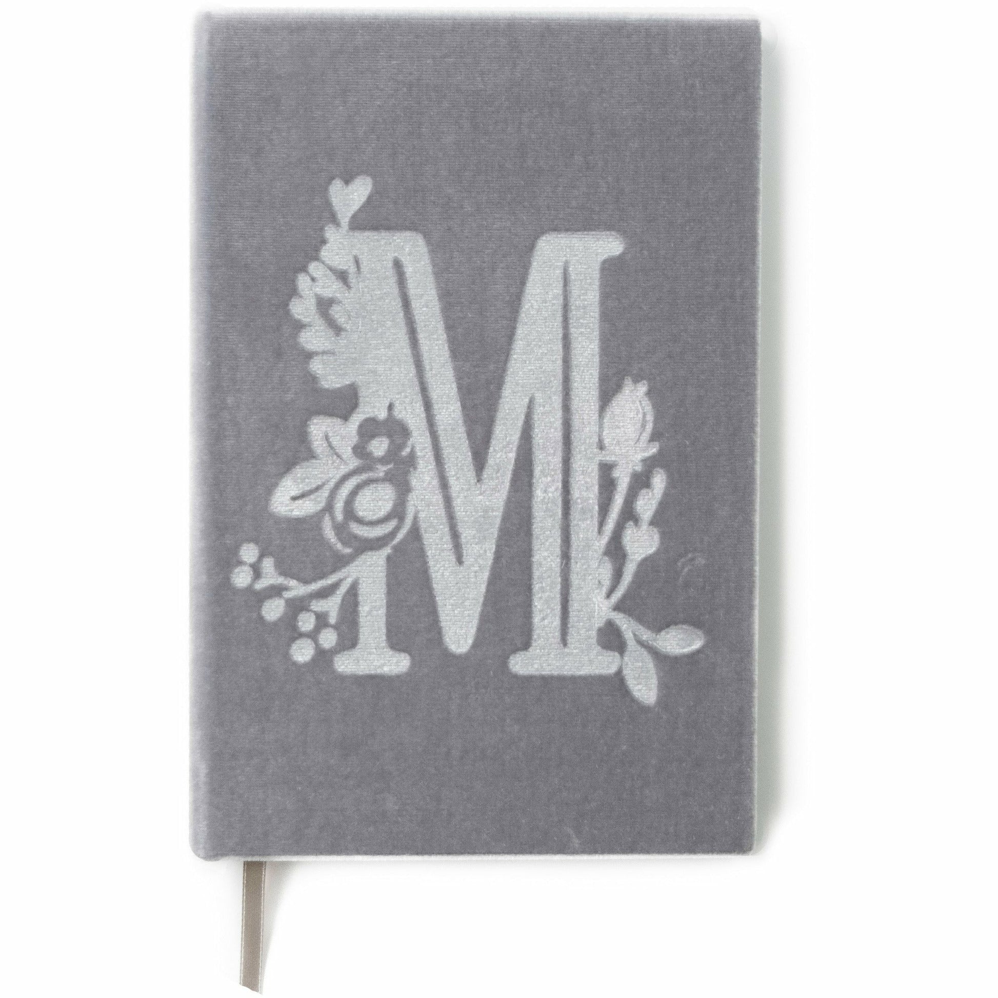 A - The Writer-Mongram Floral Velvet Book Journal - The First Snow