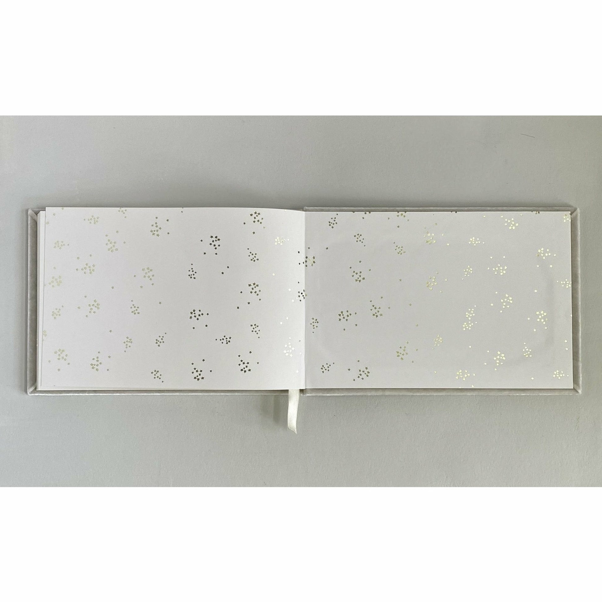100 Page Velvet-Covered Guestbook with Custom Monogramming - The First Snow