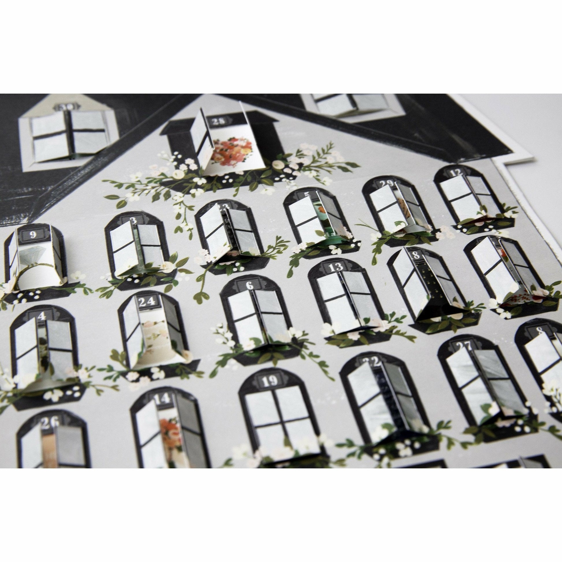 Advent-Style Illustrated 30-Day Wedding Countdown Calendar - The First Snow