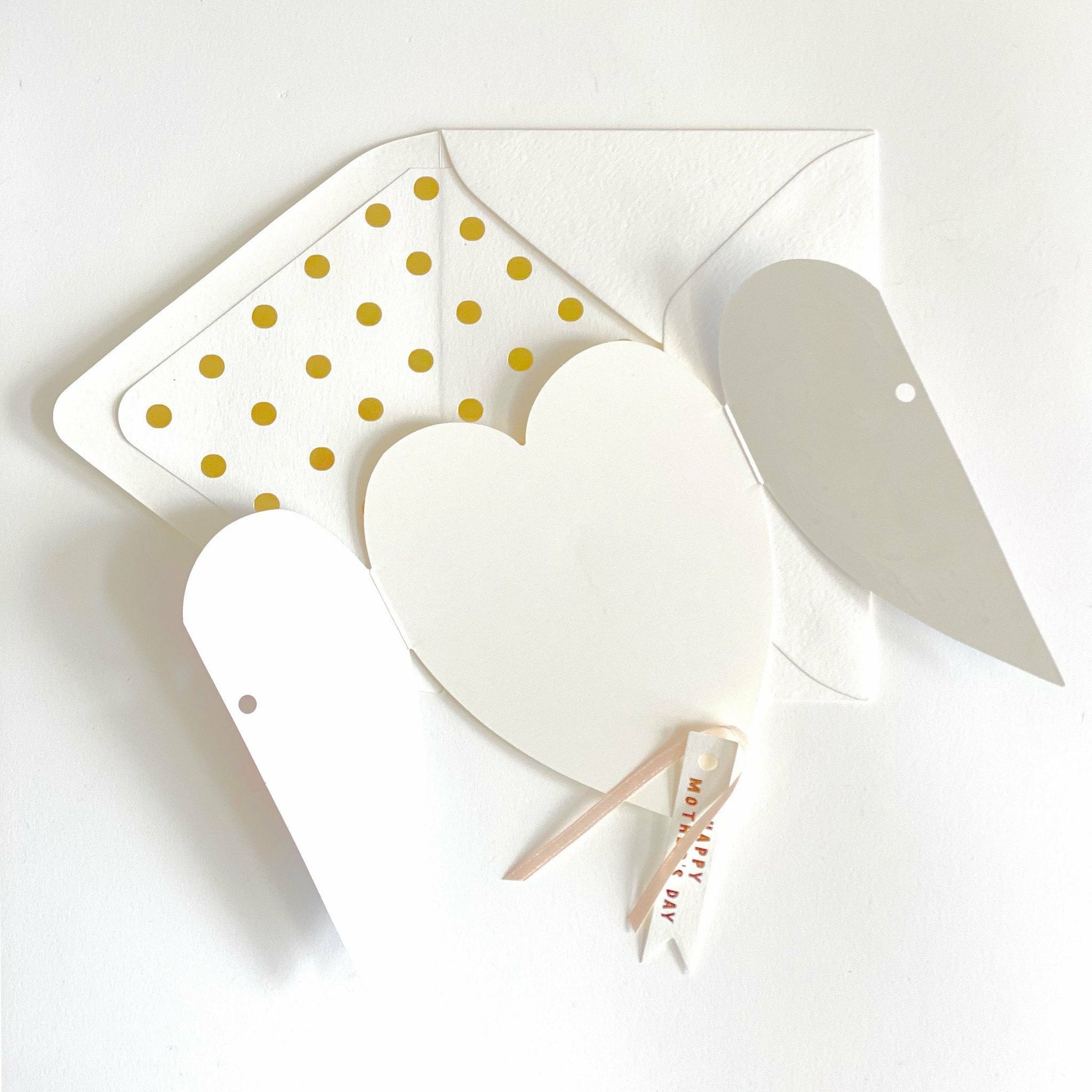 Happy Mother's Day Folding Heart Card/Blue - The First Snow