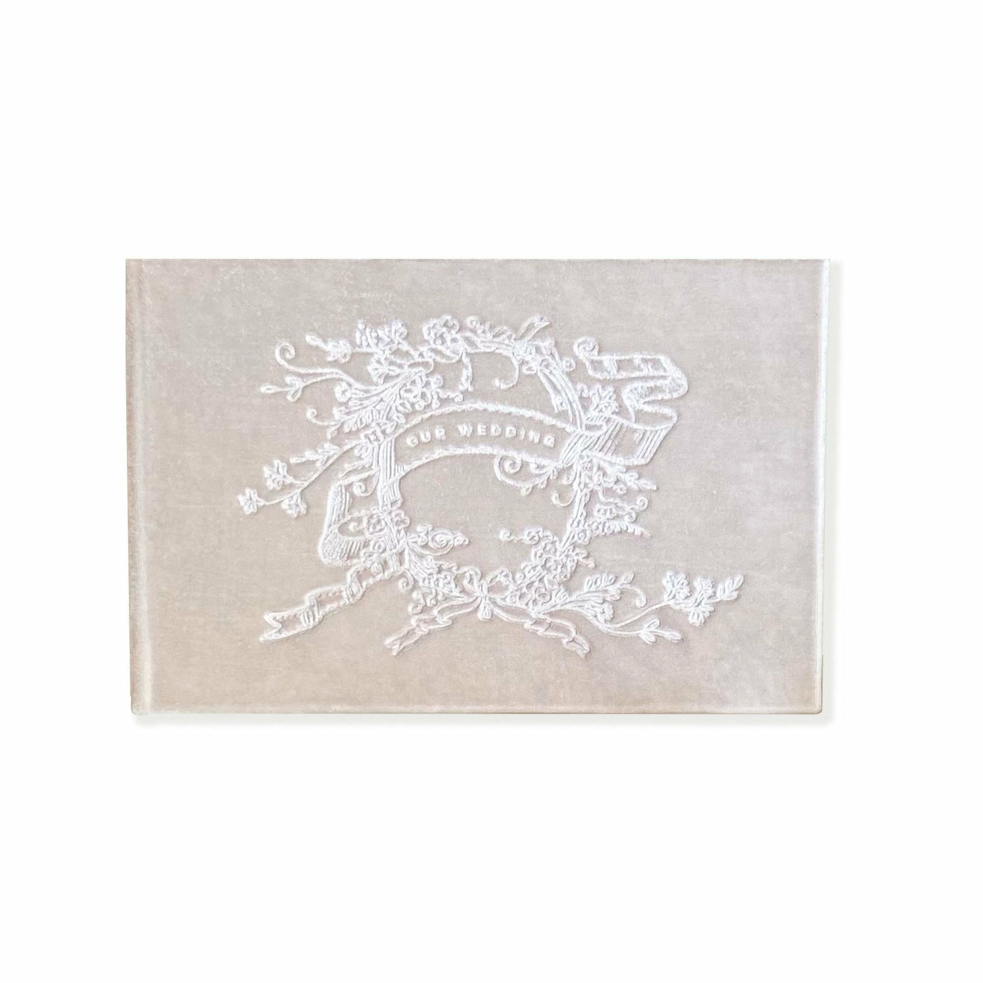 "Our Wedding"  Silk Velvet Guestbook by The First Snow - The First Snow