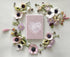 Petite Floral Heart Soft Velvet-Covered Notebook with Lined Pages - The First Snow
