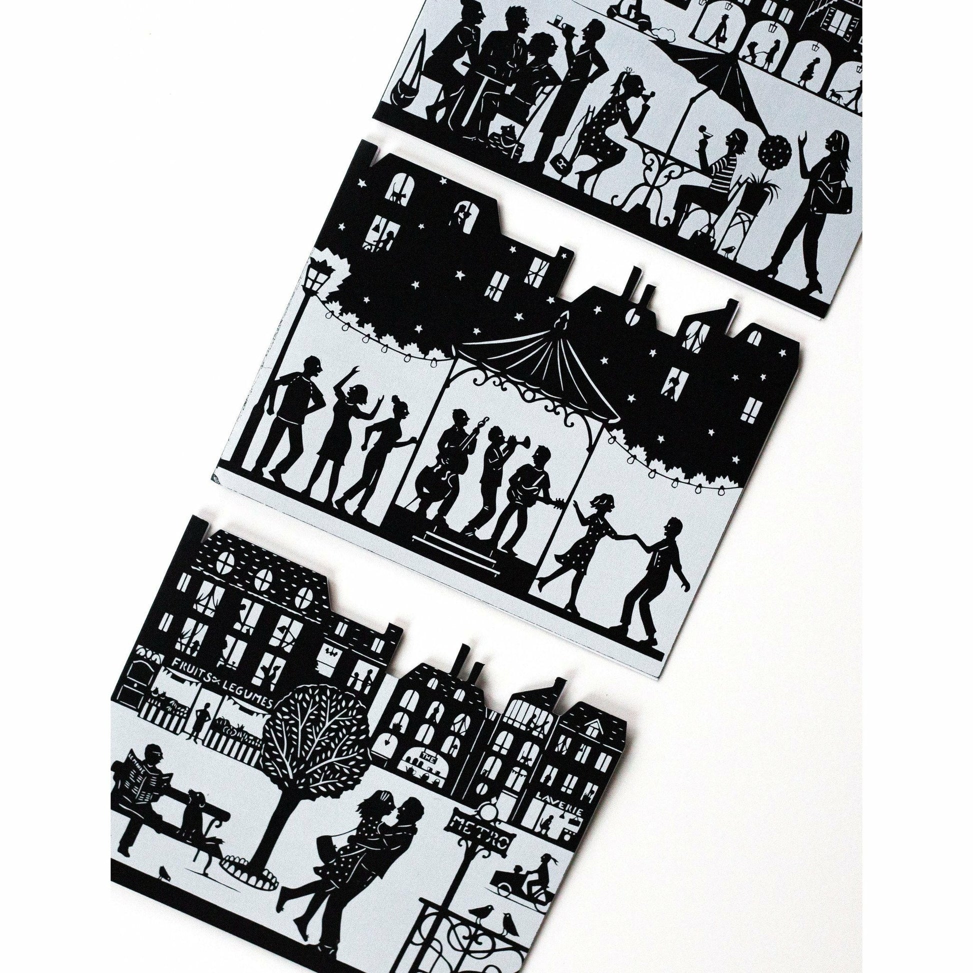 Cafe Terrace Card Die Cut - The First Snow