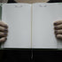 Love-Themed Silk Velvet-Covered Lined Notebook with Fabric Bookmark - The First Snow