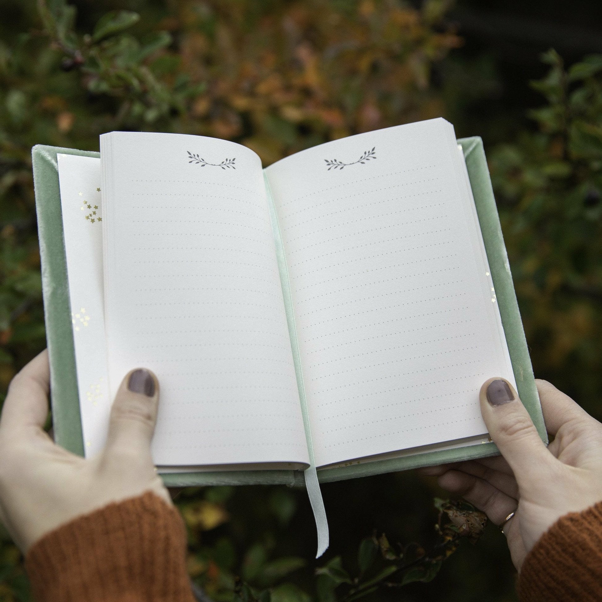 Best Day Ever Soft Velvet-Covered Notebook with Lined Pages - The First Snow