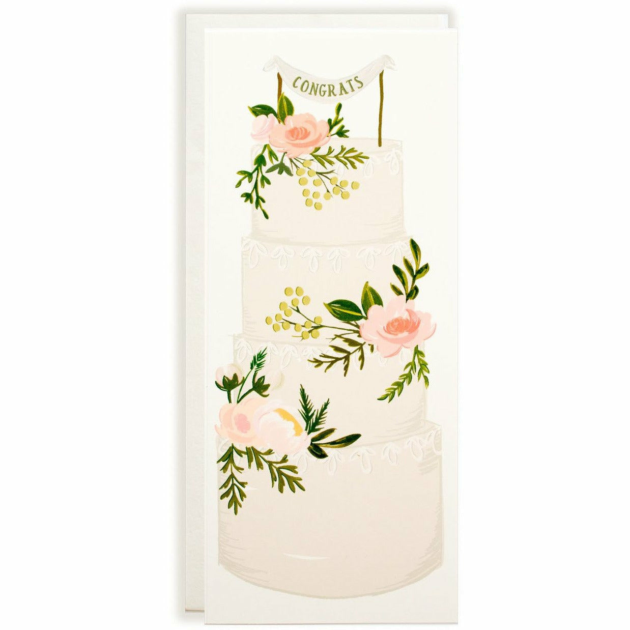 Congrats Wedding Cake card - The First Snow